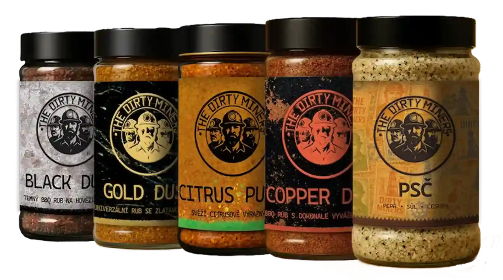 Dirty Miners Full Pack – 5 BBQ rubů